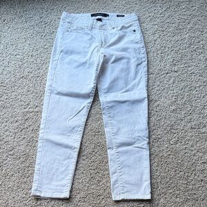 Calvin Klein Jeans White Skinny Crop